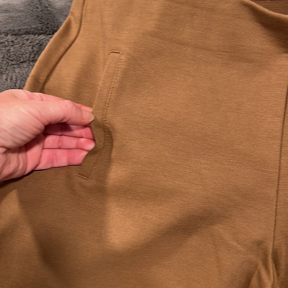 Chico's Tan Straight Leg Pants - Picture 2 of 5